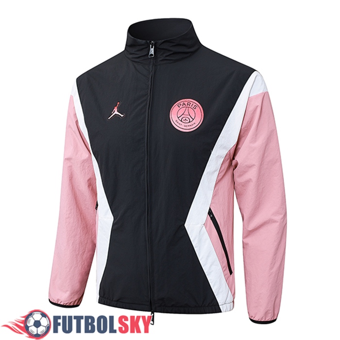 Rompevientos PSG Negro/Rosa/Blanco 2025/2026