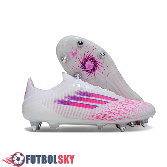 Adidas Botas De Fútbol F50 Elite SG Blanco/Rosa