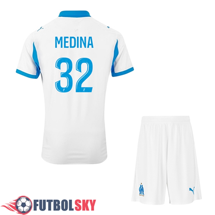 Camisetas De Futbol Marsella (MEDINA #32) Ninos Primera 2025/2026