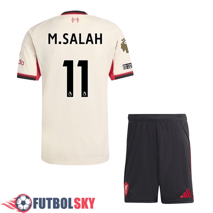 Camisetas De Futbol Liverpool (M.SALAH #11) Ninos Segunda 2025/2026