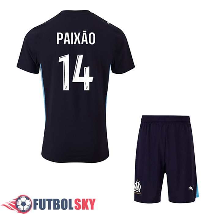 Camisetas De Futbol Marsella (PAIXÃO #14) Ninos Segunda 2025/2026