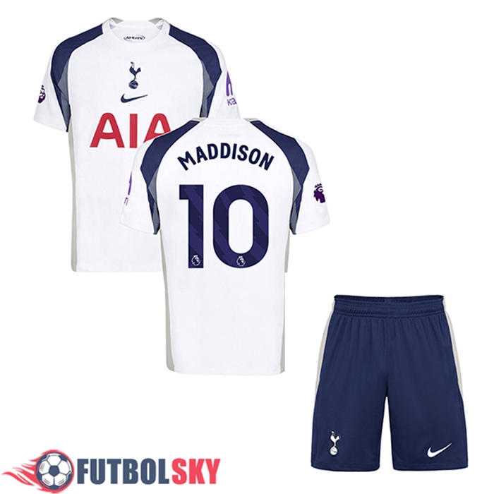 Camisetas De Futbol Tottenham Hotspur (MADDISON #10) Ninos Primera 2025/2026