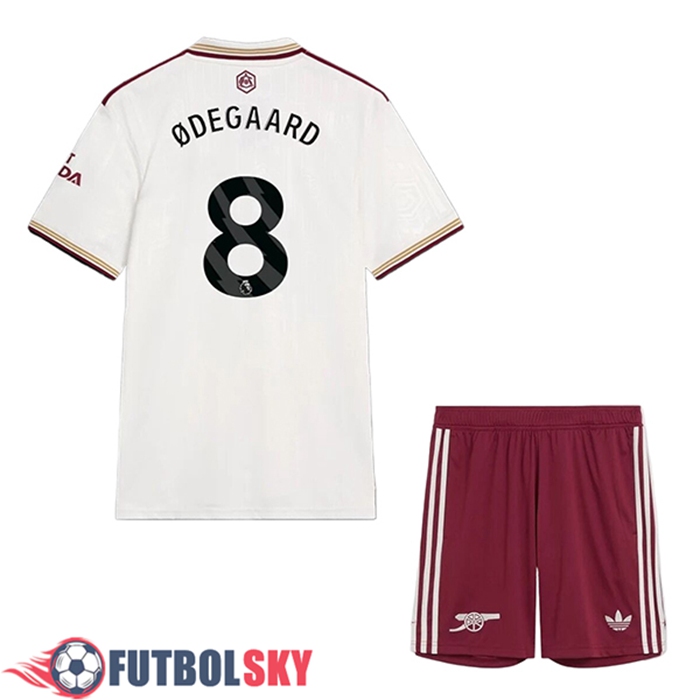 Camisetas De Futbol Arsenal (ØDEGAARD #8) Ninos Tercera 2025/2026