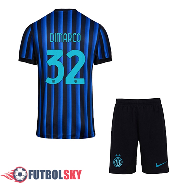 Camisetas De Futbol Inter Milan (DIMARCO #32) Ninos Primera 2025/2026