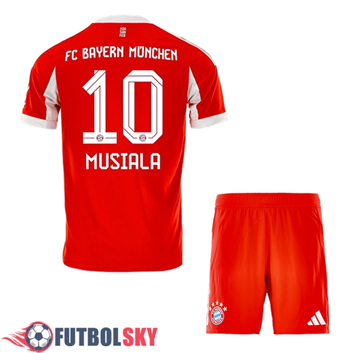Camisetas De Futbol Bayern Munich (MUSIALA #10) Ninos Primera 2025/2026