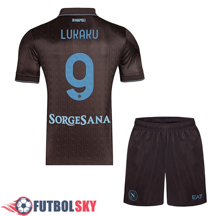 Camisetas De Futbol SSC Napoli (LUKAKU #9) Ninos Tercera 2025/2026