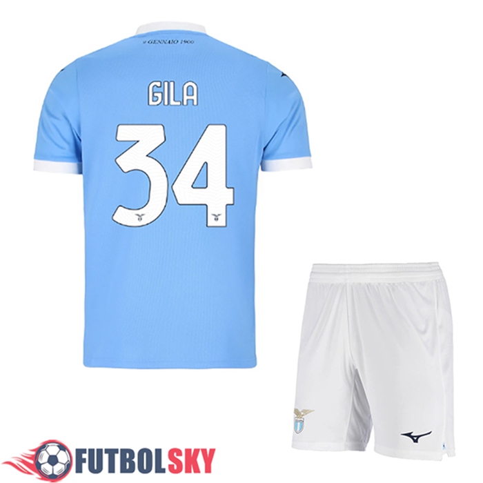 Camisetas De Futbol SS Lazio (GILA #34) Ninos Primera 2025/2026