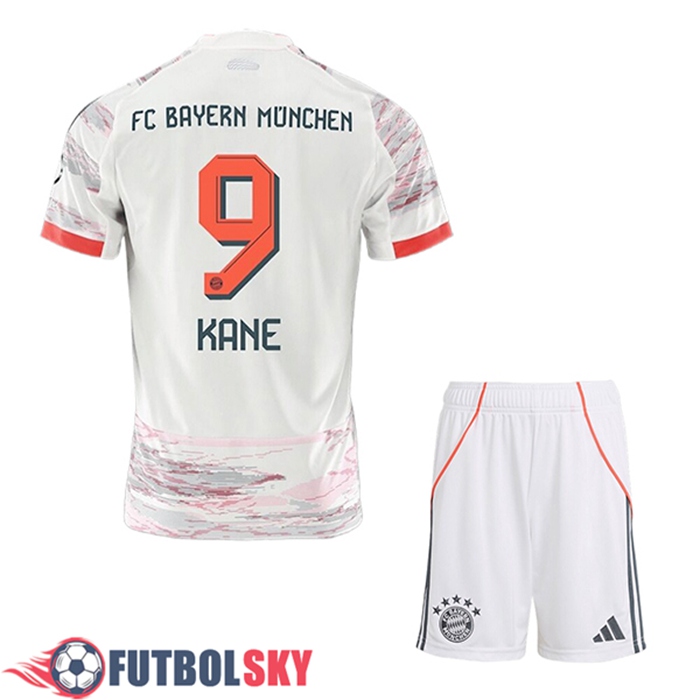 Camisetas De Futbol Bayern Munich (KANE #9) Ninos Segunda 2025/2026