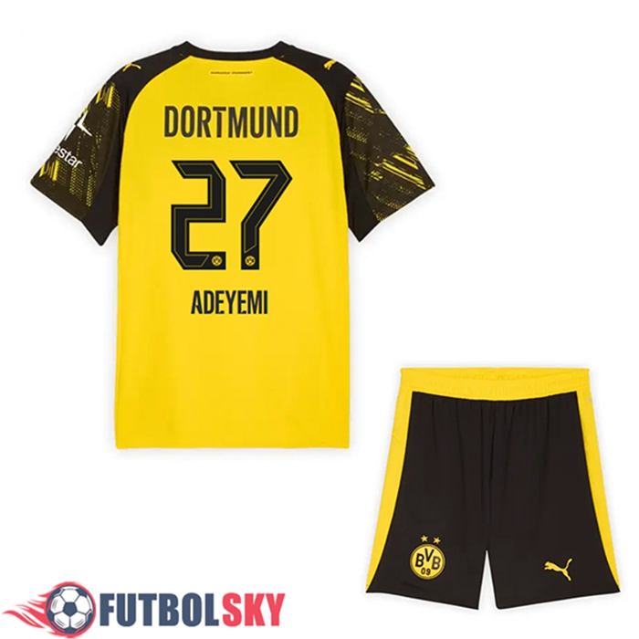 Camisetas De Futbol Dortmund (ADEYEMI #27) Ninos Primera 2025/2026