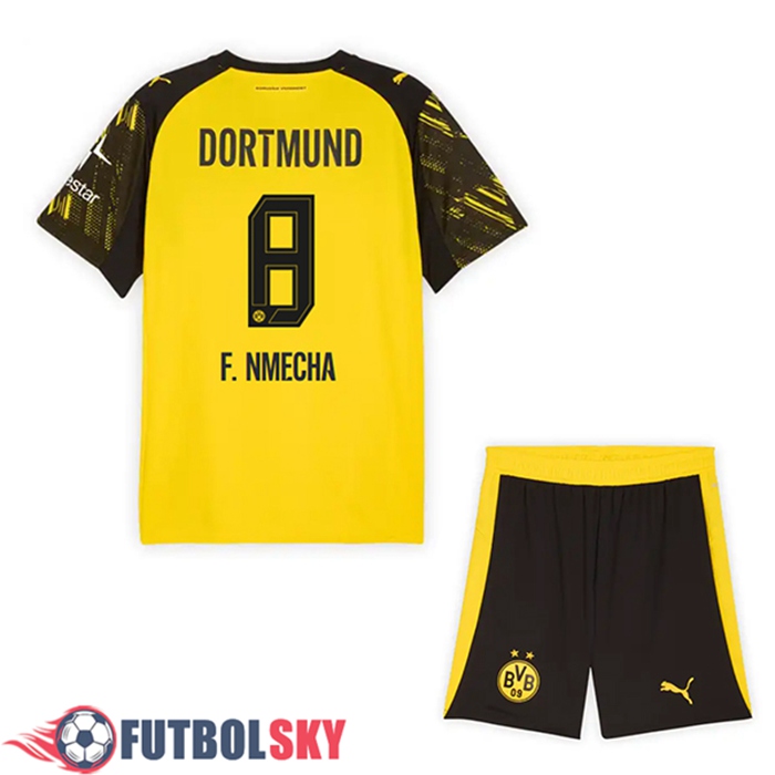 Camisetas De Futbol Dortmund (F.NMECHA #8) Ninos Primera 2025/2026