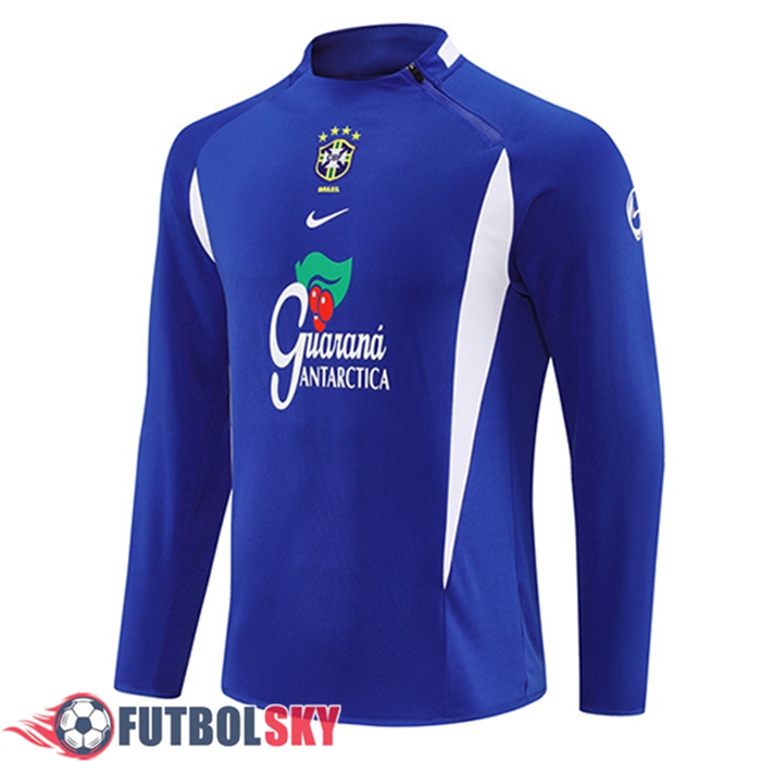 Sudadera De Entrenamiento Brasil Azul/Blanco 2025/2026