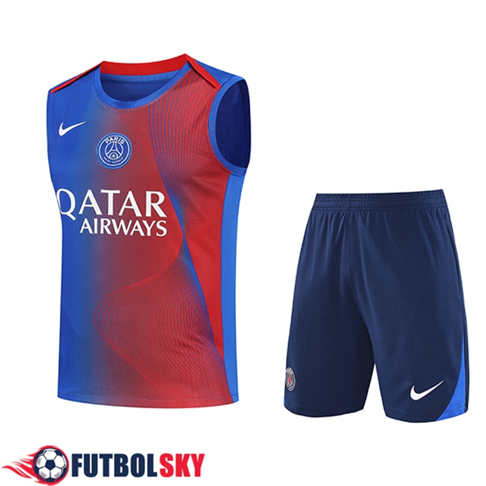Camiseta Entrenamiento sin mangas PSG Azul/Rojo 2025/2026