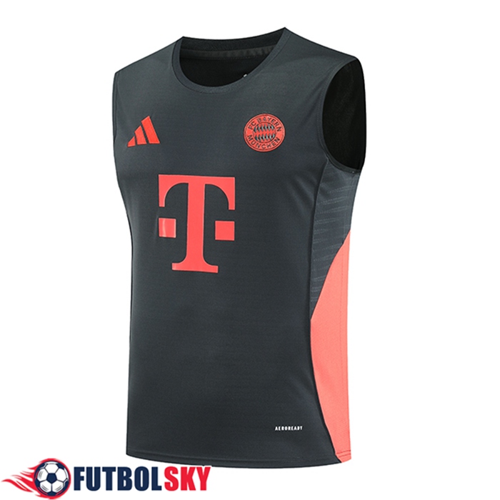 Chalecos De Futbol Bayern Munich Gris/Naranja 2025/2026 -02