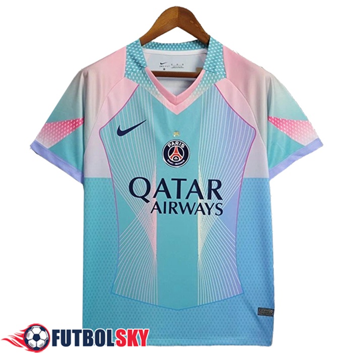 Camiseta Entrenamiento PSG Azul/Rosa 2025/2026