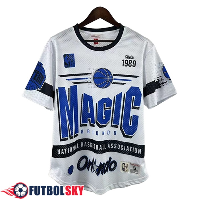 Camisetas NBA Orlando Magic Retro 2025/26 Blanco/Azul/Negro