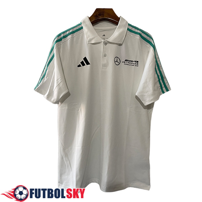 Polo F1 Mercedes Benz Team Blanco/Verde 2025