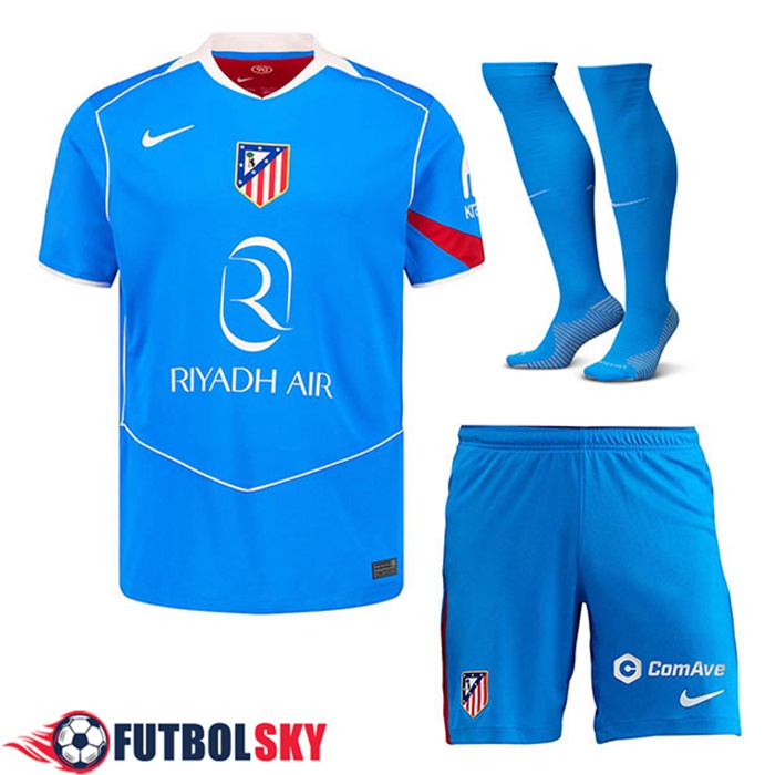 Camisetas Futbol Atletico Madrid Tercera (Cortos + Calcetines) 2025/2026