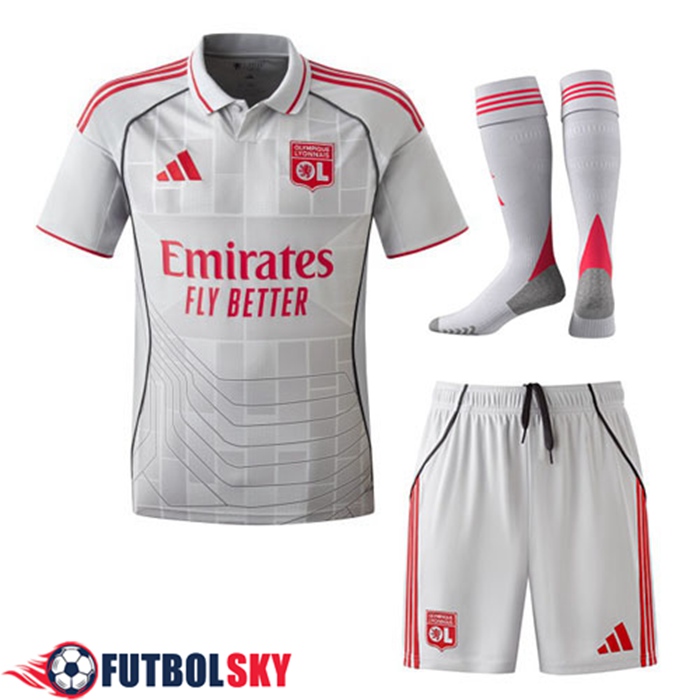 Camisetas Futbol lyon Tercera (Cortos + Calcetines) 2025/2026