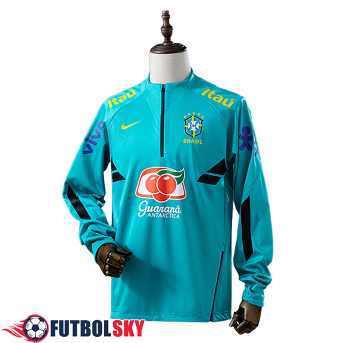 Sudadera De Entrenamiento Brasil Azul/Negro 2025/2026