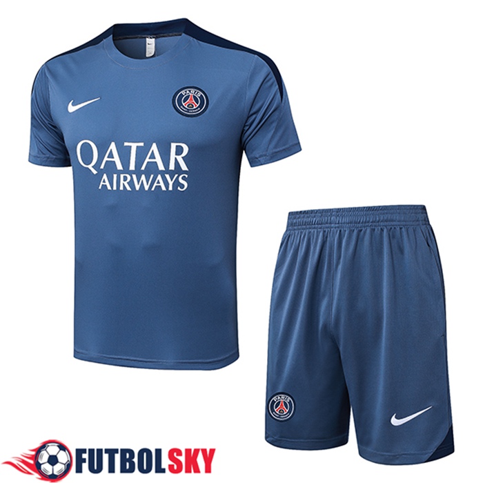 Camiseta Entrenamiento PSG Gris/Azul 2025/2026 -02
