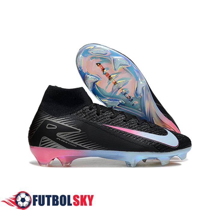 Nike Botas De Fútbol Air Zoom Mercurial Superfly IIX Elite FG Negro/Azul/Rosa