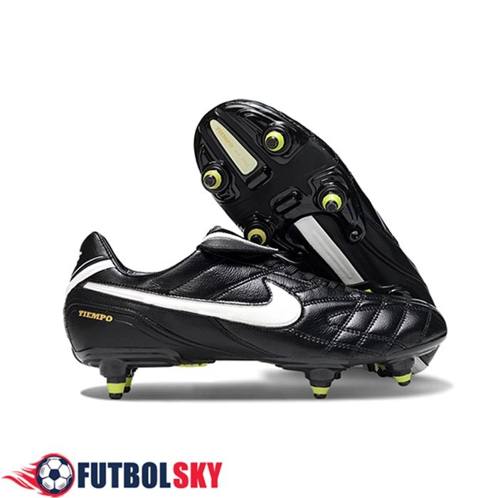 Nike Botas De Fútbol Tiempo Legend V Elite LUXE SG Negro/Blanco