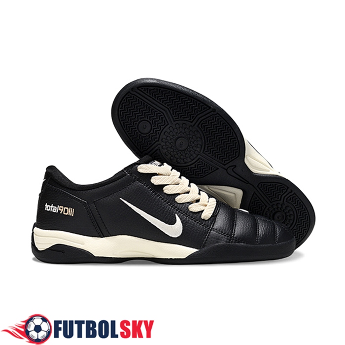 Nike Botas De Fútbol T90 IC Negro/Beige