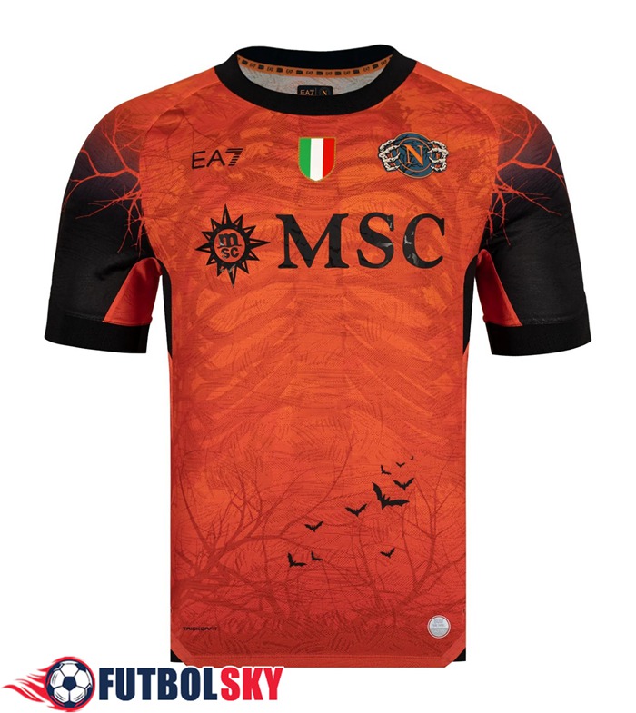 Nueva Camisetas De Futbol SSC Napoli Halloween Portero Naranja 2025/2026