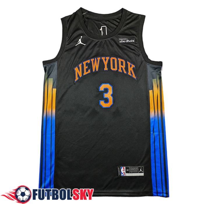 Camisetas NBA New York Knicks (HART #3) 2025/26 Negro/Azul/Naranja