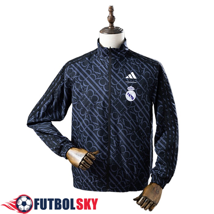 Rompevientos Real Madrid Negro 2025/2026 -02
