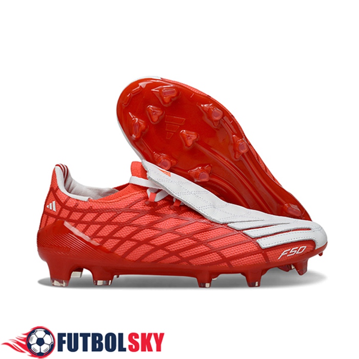 Adidas Botas De Fútbol F50 Elite FG Rojo/Blanco