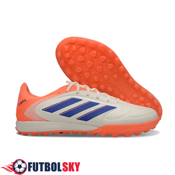 Copa Botas De Fútbol GLORO II TF Beige/Naranja/Azul