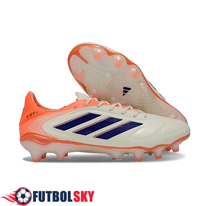 Copa Botas De Fútbol PURE III ELITE FG Beige/Naranja/Azul