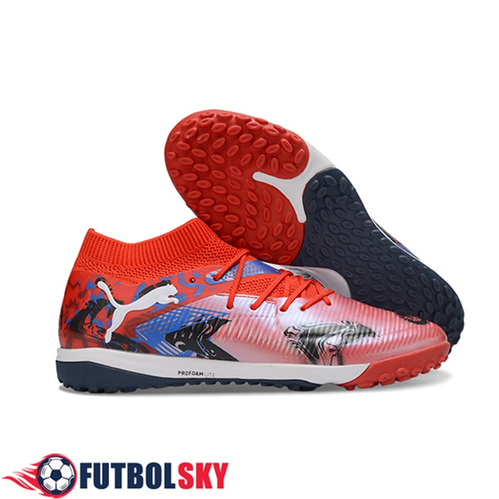 PUMA Botas De Fútbol FUTURE 8 ULTIMATE TF Rojo/Negro/Azul