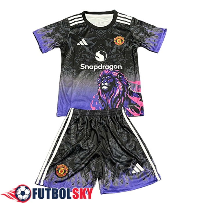 Camisetas De Futbol Manchester United Ninos Special Edition Violeta/Negro 2025/2026