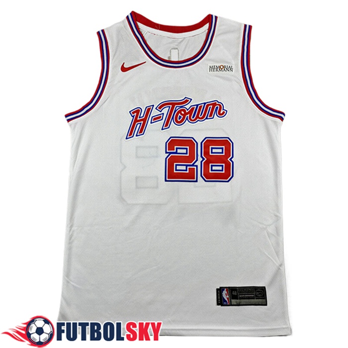 Camisetas NBA Houston Rockets (SENGUN #28) 2025/26 Blanco/Rojo
