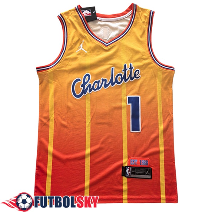 Camisetas NBA Charlotte Hornets (BALL #1) 2025/26 Naranja