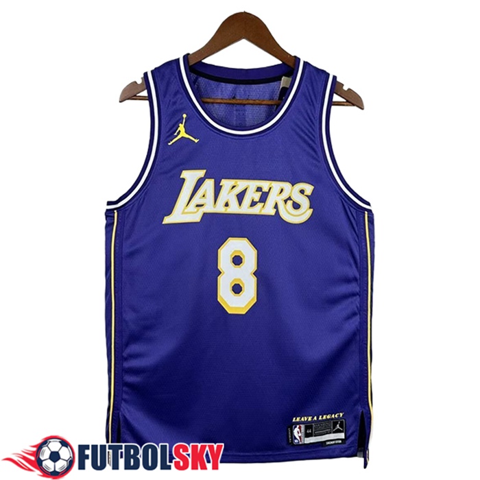 Camisetas NBA Los Angeles Lakers (BRYANT #8) 2025/26 Violeta