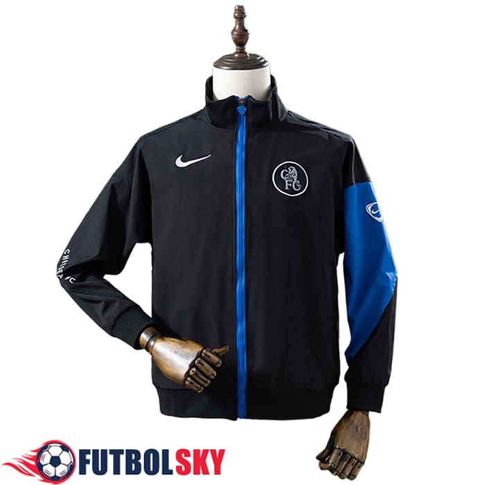Rompevientos FC Chelsea Negro/Azul 2025/2026