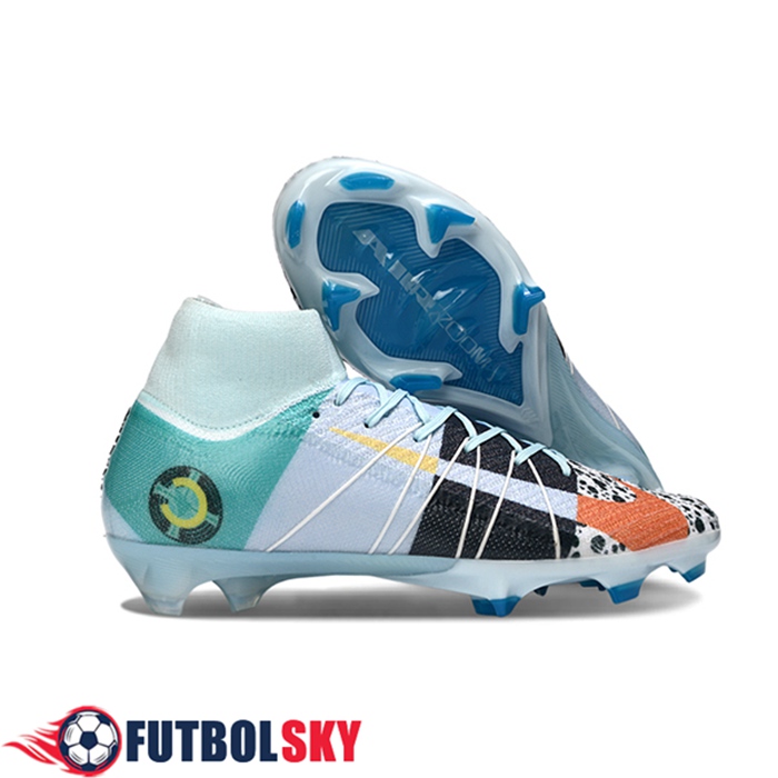 Nike Botas De Fútbol Air Zoom Mercurial Superfly IIX Elite FG Azul/Verde/Negro