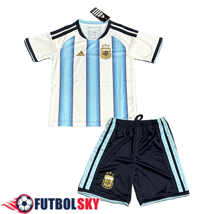 Camiseta Equipo Nacional Argentina Ninos Primera Copa Del Mundo 2026