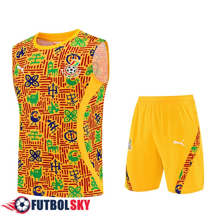 Camiseta Entrenamiento sin mangas Ghana Amarillo 2025/2026