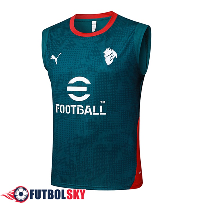 Chalecos De Futbol AC Milan Verde/Rojo 2025/2026