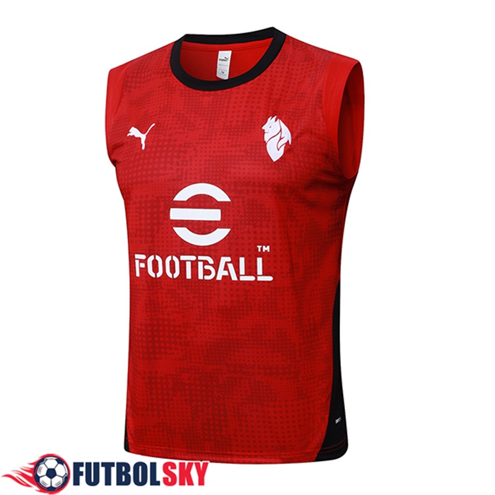 Chalecos De Futbol AC Milan Rojo/Negro 2025/2026
