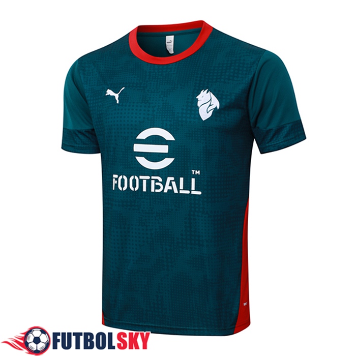 Training T-Shirt AC Milan Verde/Rojo 2025/2026