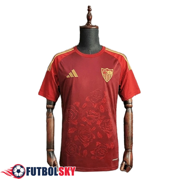 Training T-Shirt Sevilla FC Rojo/Amarillo 2025/2026