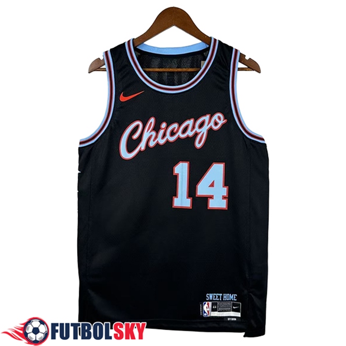Camisetas NBA Chicago Bulls (BUZELIS #14) 2025/26 Negro/Azul