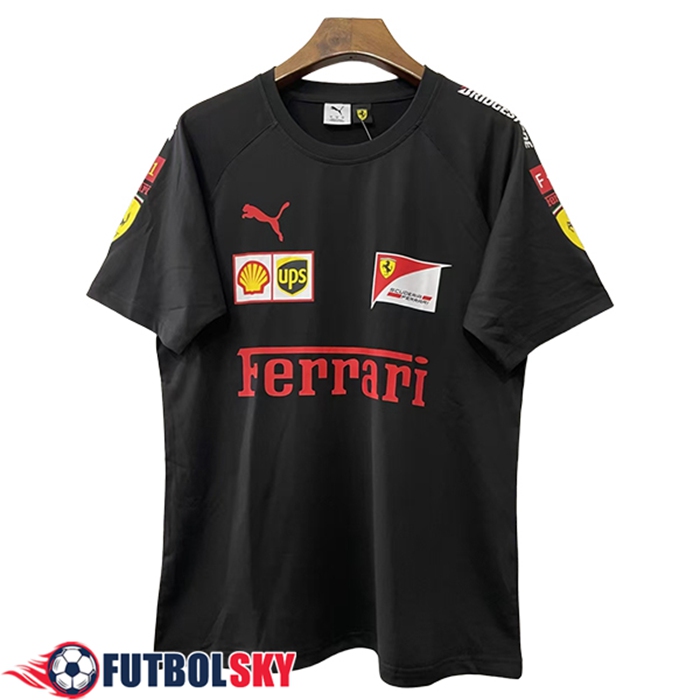 Camiseta de manga corta Scuderia Ferrari Team Negro 2025