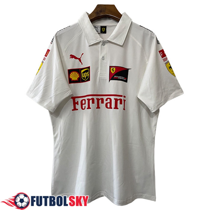 Polo F1 Scuderia Ferrari Team Blanco 2025