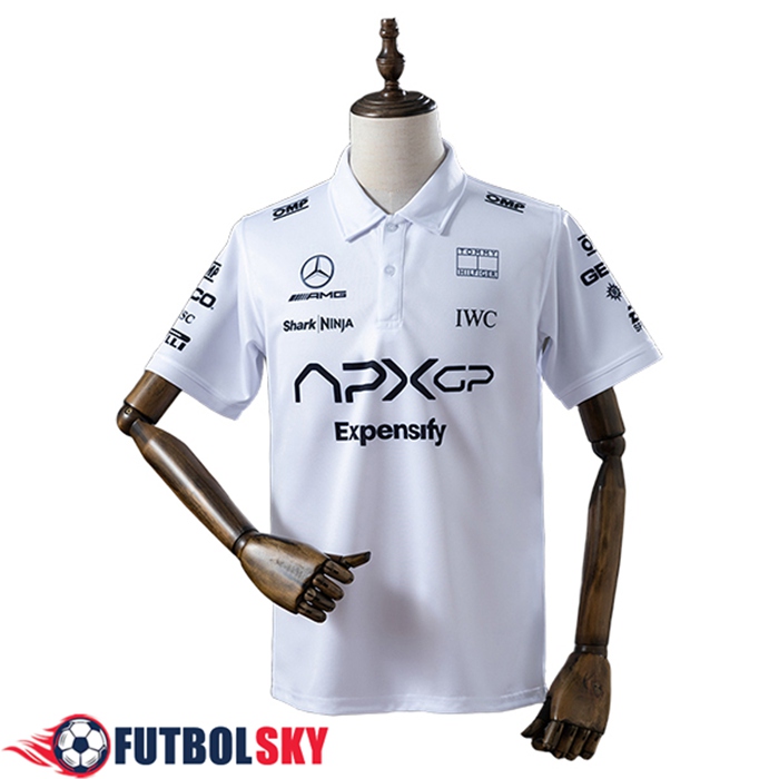 Polo F1 Mercedes Benz Team Blanco/Negro 2025 -02